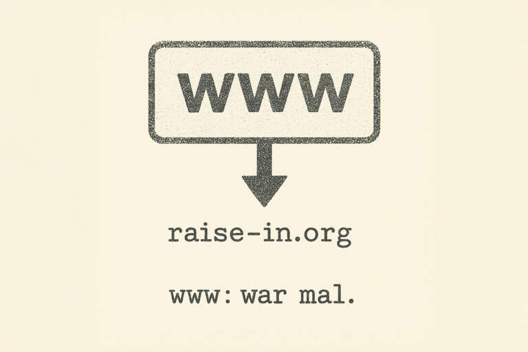 Typewriter Art / Art Typing zu "www war mal"