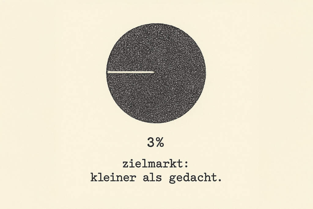 zielmarkt: kleiner als gedacht.